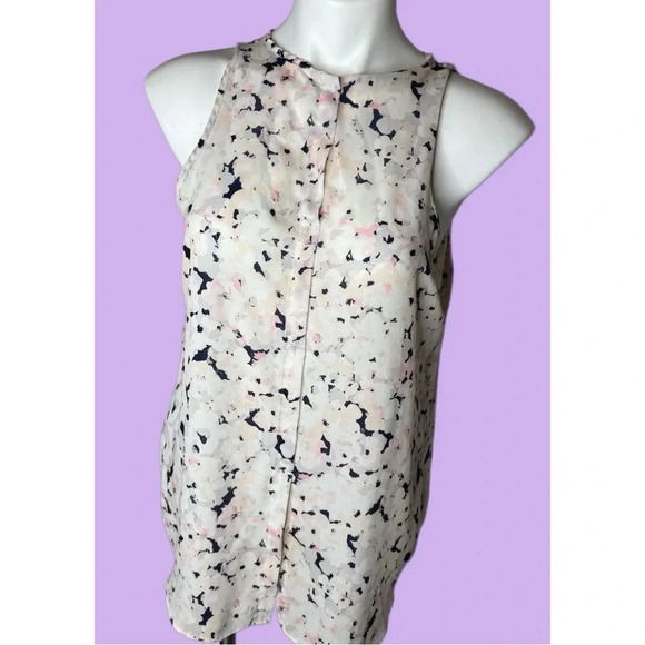 Alice Collection Sleeveless Abstract watercolor Blouse Size Large - Picture 1 of 5